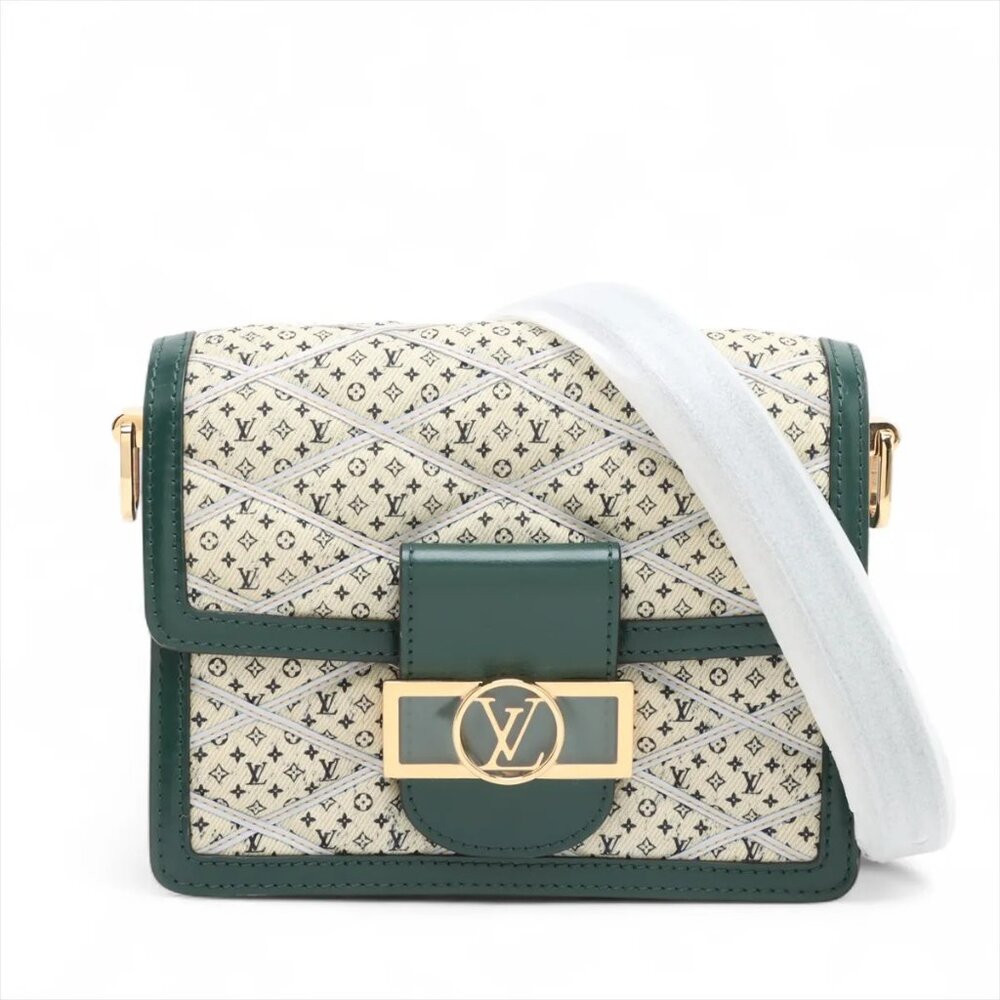👜 Louis Vuitton Malletage Dauphine Mini Green M53996